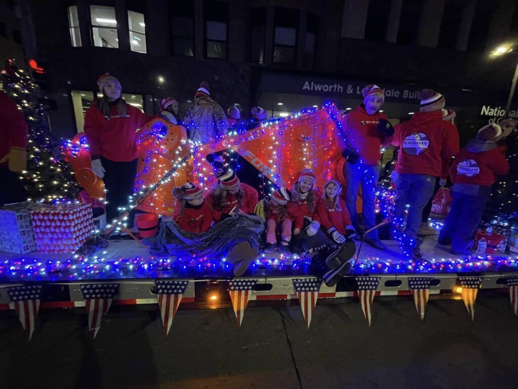 Holiday Shear at the Christmas City of the North Parade.