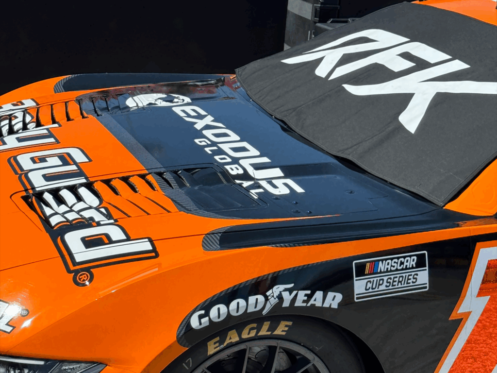 Exodus Global Logo at NASCAR
