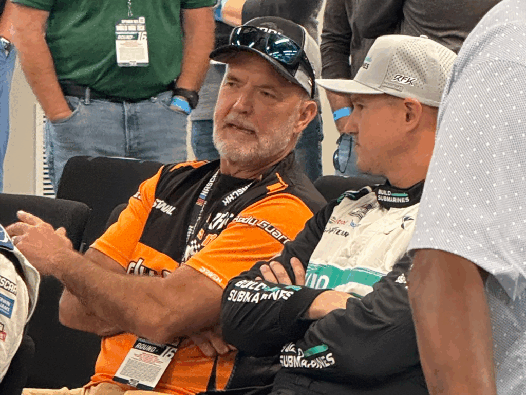 Kevin Boreen with NASCAR driver Chris Buescher