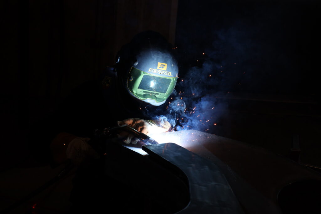 Scholarship Recipient Welding